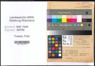 Entnazifizierung Fritz Trueck , geb. 17.03.1915 (Assistenzarzt)