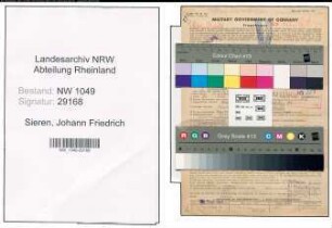 Entnazifizierung Johann Friedrich Sieren , geb. 27.09.1902 (Zimmermeister)