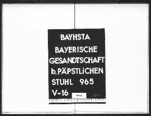 Politischer Schriftwechsel, Juli - Dezember