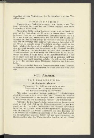 VIII. Abschnitt