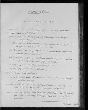 Resolutio Civium, Lunae d. 20. Februarii 1843.