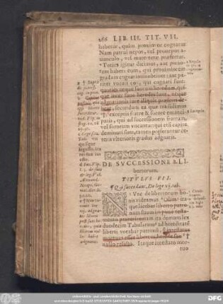 Du Successione Libertorum. Titulus VII.