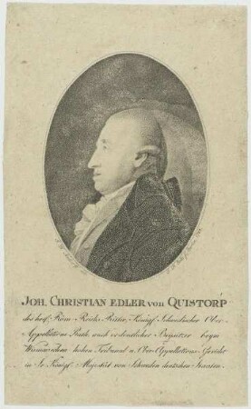 Bildnis des Joh. Christian Edler von Quistorp