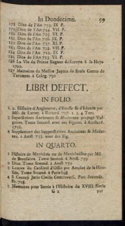 Libri Defect.