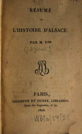 Résumé de l'histoire d'Alsace