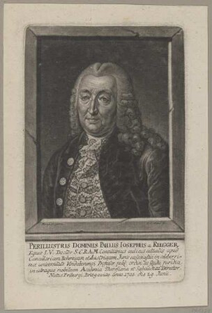 Bildnis des Paulus Iosephus a Riegger