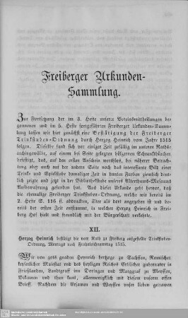 Freiberger Urkundensammlung