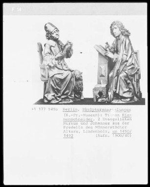 Markus und Johannes aus der Predella des Münnerstädter Altars