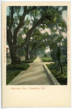 Pasadena. Marengo Ave., Pasadena, Cal.