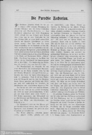 Die Parochie Zschorlau