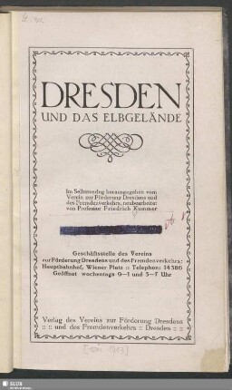 Dresden und das Elbgelände