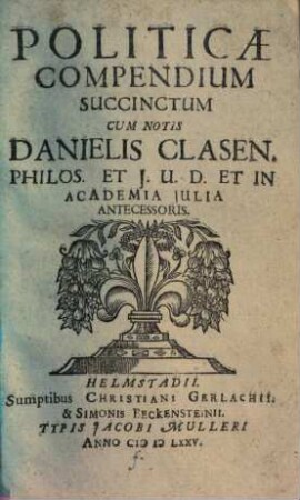 Politicae compendium succinctum