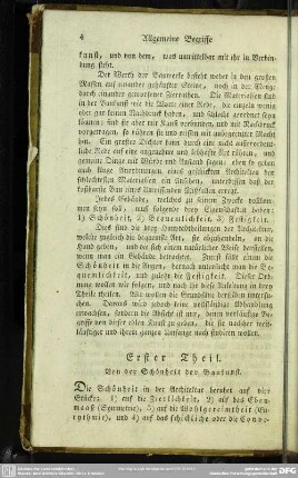 Erster Theil. Von der Schönheit der Baukunst