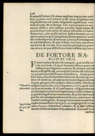 De Foetore Narium Et Oris.