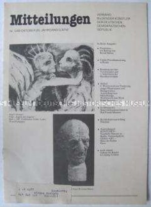 Mitteilungsblatt des Verbandes Bildender Künstler der DDR