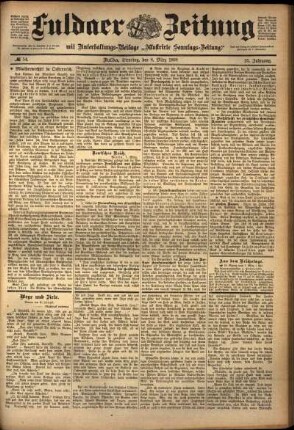 Ausgabe vom Dienstag, den 08. März 1898.
