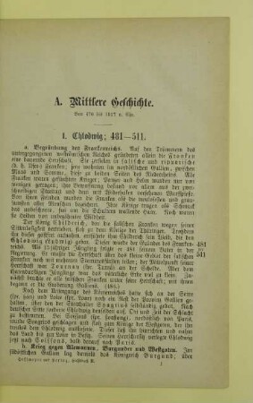 I. Chlodwig; 481 - 511