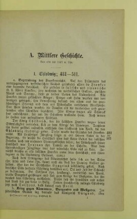 I. Chlodwig; 481 - 511