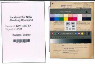 Entnazifizierung Walter Kuerten, geb. 19.04.1908 (Betriebsleiter)