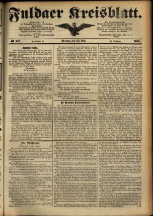Ausgabe vom Montag, den 23. Mai 1910.
