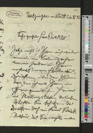 Brief an Gustav Schiefler