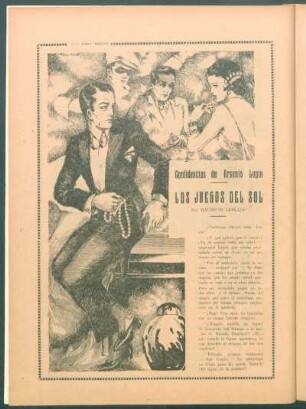 Los juegos del sol : Confidencias de Arsenio Lupín