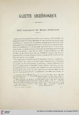 Tête d’aveugle du musée d’Orléans