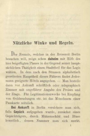 Nützliche Winke und Regeln