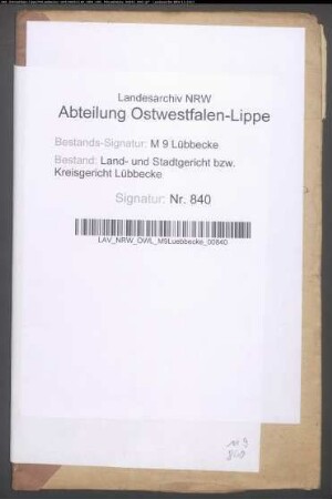 Erblasser: Lüling, Dorothee Wilhelmine: