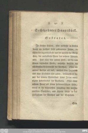Sechszehntes Hauptstück. Sokrates.