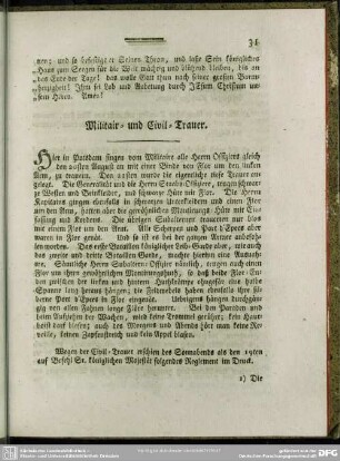 Militair- und Civil-Trauer
