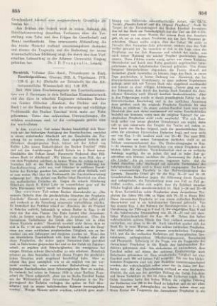 355-357 [Rezension] Herntrich, Volkmar, Ezechielprobleme