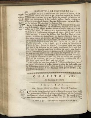 Chapitre VIII. Le Royaume de Siam.