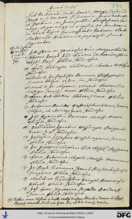 [fol. 343] Rektorat Johann Georg Sigmund Stapf 1755/56
