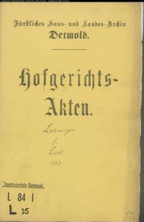 Lahmeyer, Heinrich in Bremen gegen Anton Christoph Leist, Konduktor zu Wierborn - Schuldforderung