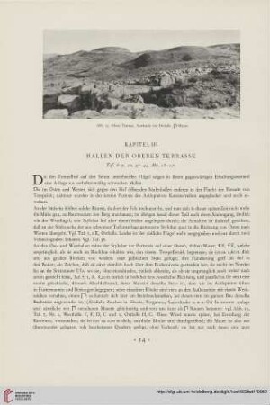 Kapitel III: Hallen der oberen Terrasse
