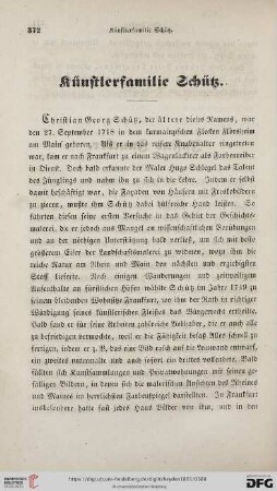 Künstlerfamilie Schütz