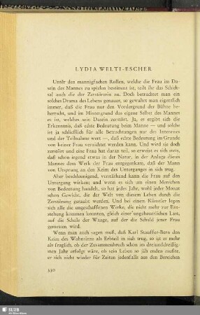 Lydia Welti-Escher
