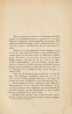 Beiträge zur Hirn-Chirurgie