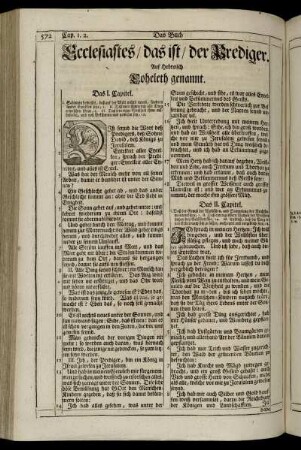 Ecclesiastes / das ist / der Prediger.