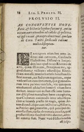 Prolusio II.