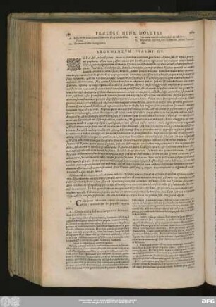Argumentum Psalmi CV.