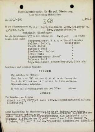 Vatter, Paul