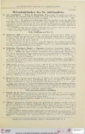 Holzschnittbücher des 16. Jahrhunderts (Nr. 62-85)