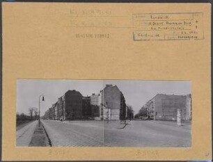 Straßenansicht. Berlin, Prenzlauer Berg, Am Friedrichshain/Hufelandstraße