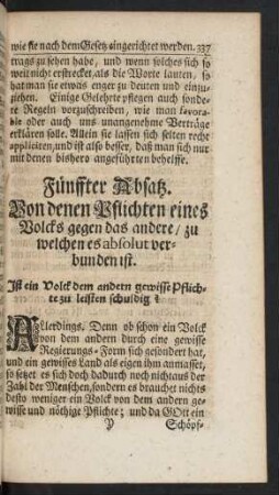 Fünffter Absatz.