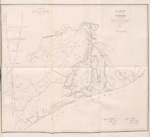 Plan B. To accompany Supt. of Embankts. Report No. 1055 1/2, dated 21. Augt.1856. Paragraph 38. Outline map of the Pooree ...