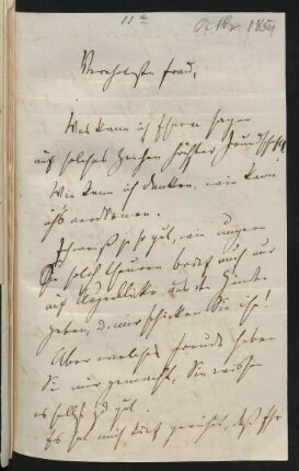 Brief an Clara Schumann : Oktober 1854