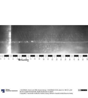 Name und Ziffer (zweikonturig): J WHATMAN/ 1829