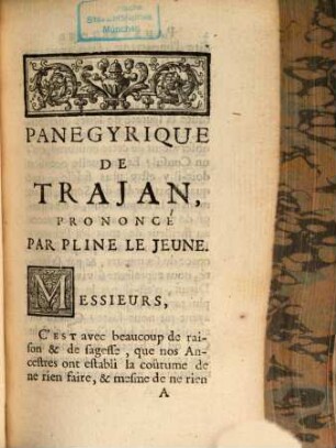 Panégyrique De Trajan